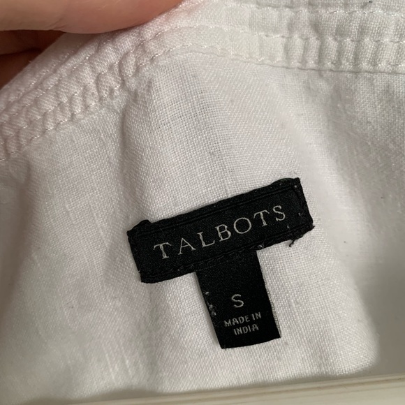 White Linen Button Down | Size Small - Picture 2 of 5